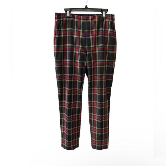 J. Crew Martie Ankle Pants Stewart Plaid Size 0 - Picture 3 of 12